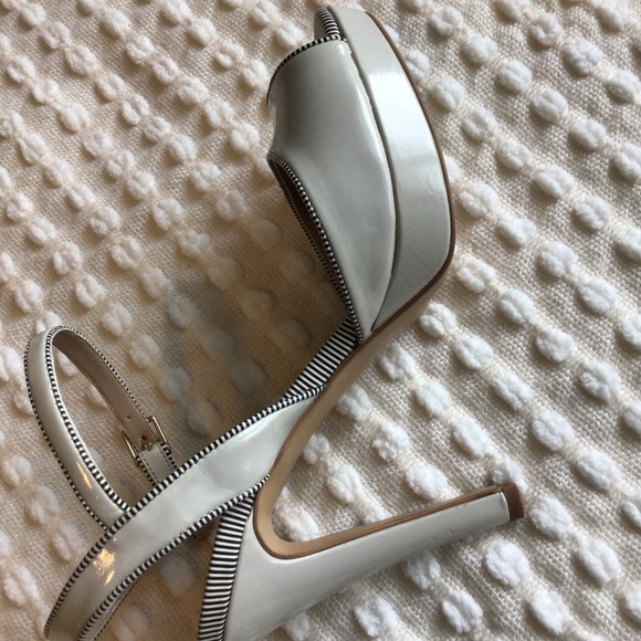 Alesya Platform High Heel Sandals Grayish White - Picture 10 of 12